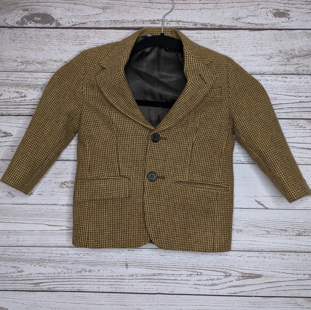 Polo Ralph Lauren • VTG Wool Houndstooth Blazer - Picture 1 of 6